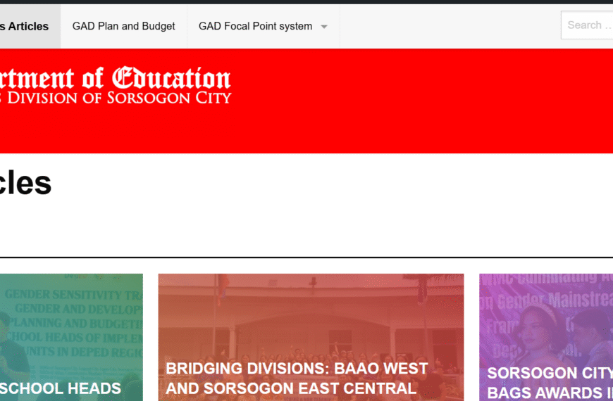 Digital Push for Gender and Development: GAD Page Launched by DepEd Sorsogon City