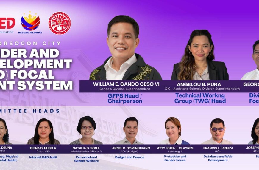 DepEd Sorsogon City Reconstitutes Gender and Development Focal Point System